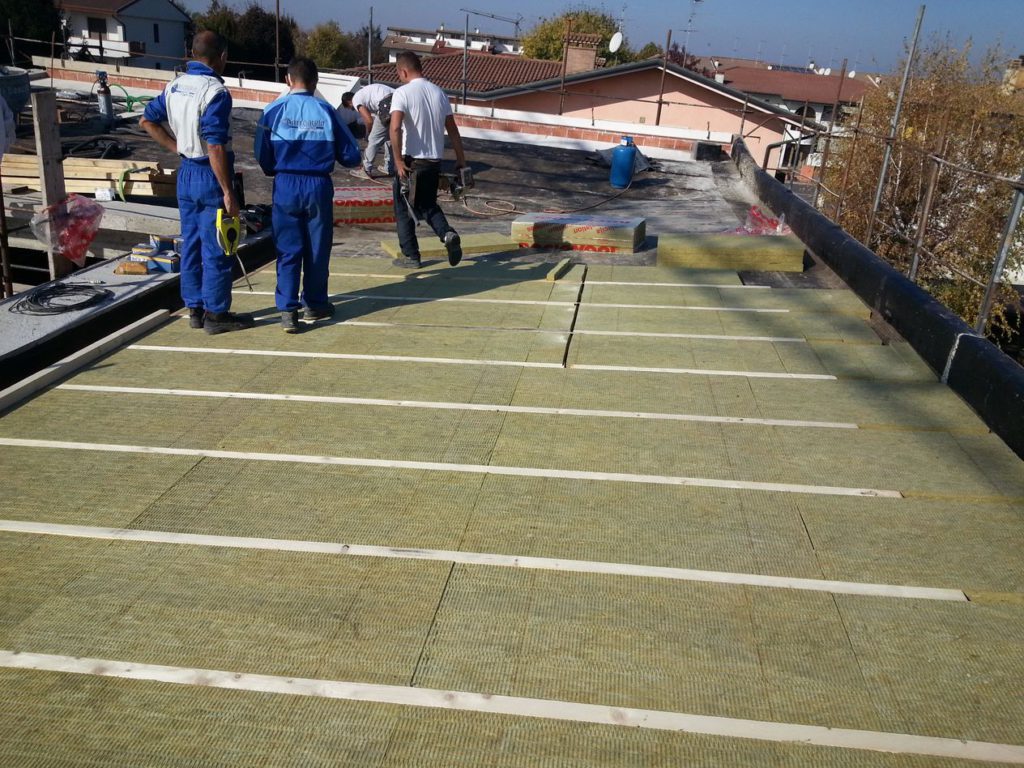 Isolamento lana di roccia.