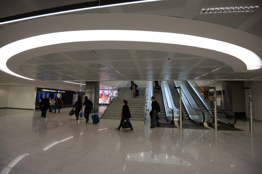 Restyling dell'aeroporto Milano Malpensa (foto Laterlite)