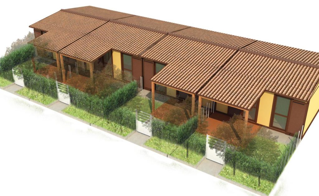 Sae | Possibilità di aggregazione su due piani di due moduli da 40 mq.