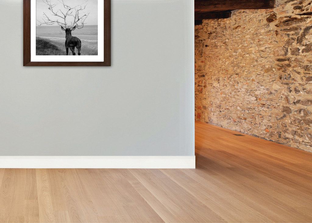 Battiscopa Decò Gran Ducale, Ayous laccato bianco. 