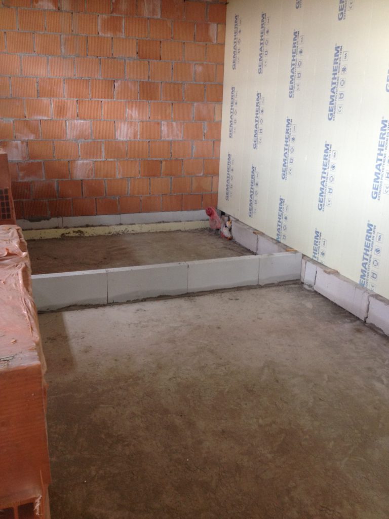 Pareti interne con taglio termico in Gasbeton.