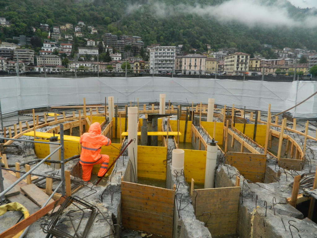 L’intervento ha colmato le macro-cavità presenti all’intradosso della soletta e ha consolidato il terreno.