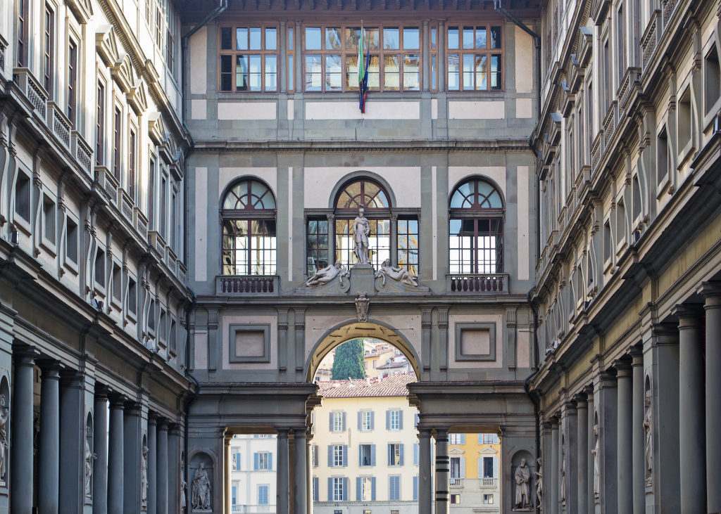 Esterno della Galleria degli Uffizi in Firenze (foto Aco)