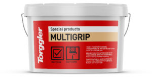 Multigrip è il primer promotore d'adesione di Torggler facile da impiegare e pronto all'uso. Specifico per applicazioni su sottofondi particolarmente difficili, che necessitano di una preparazione preliminare alla realizzazione di successive lavorazioni garantendo una superficie d'aggancio ruvida e uniforme, ideale per una posa sicura e stabile.