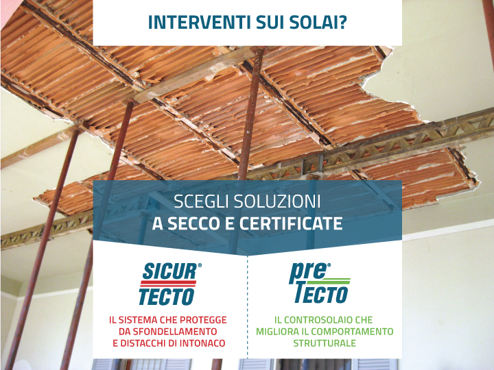 La messa in sicurezza dei solai con soluzioni a secco