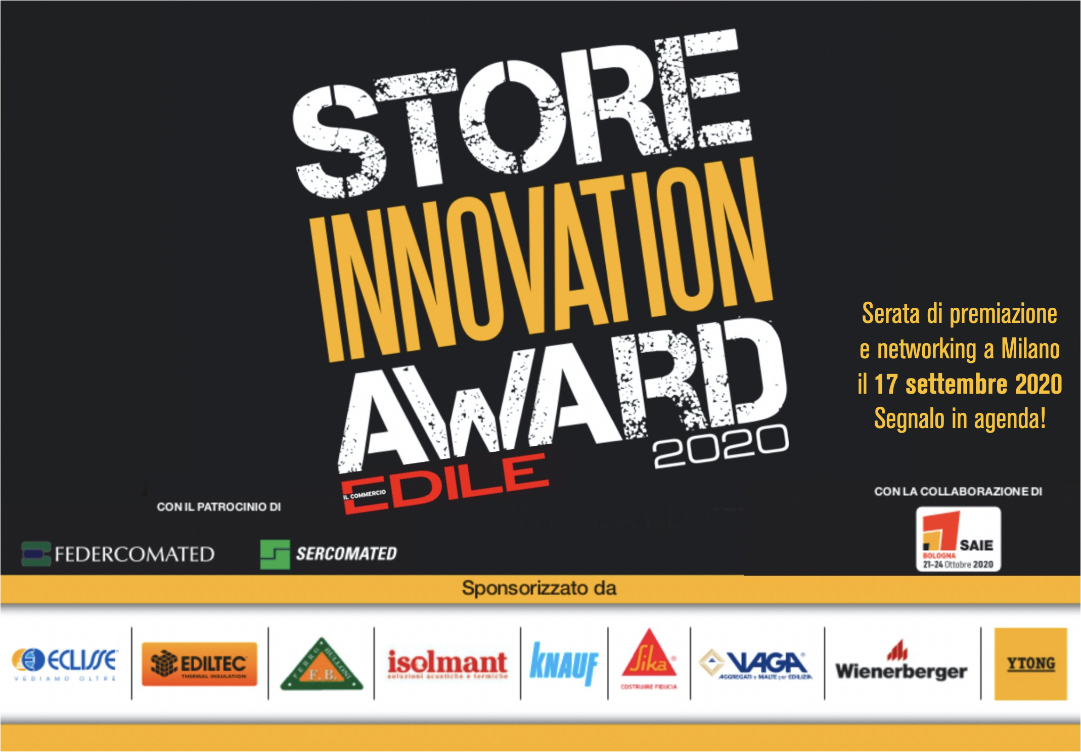 #Siaward2020. Le iscrizioni sono aperte