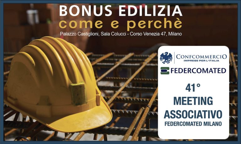 Federcomated. Bonus edilizia come e perché?