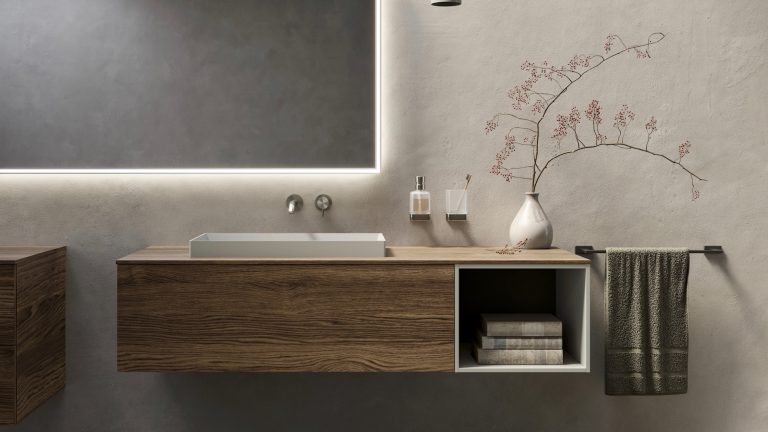 Inda. Il bath decor che esalta il legno