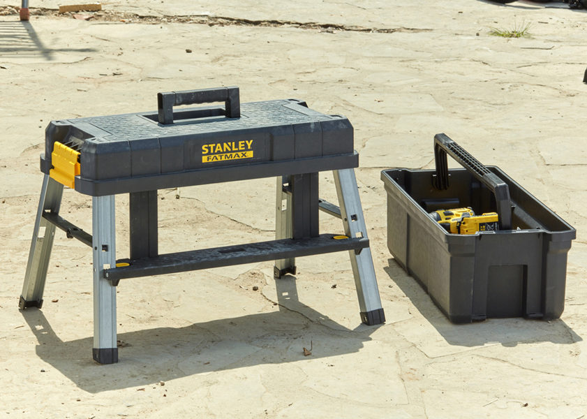 Stanley. La cassa degli attrezzi che si trasforma in sgabello da lavoro