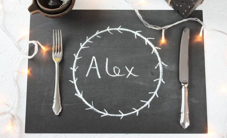 Tavola personalizzata per il pranzo di Natale