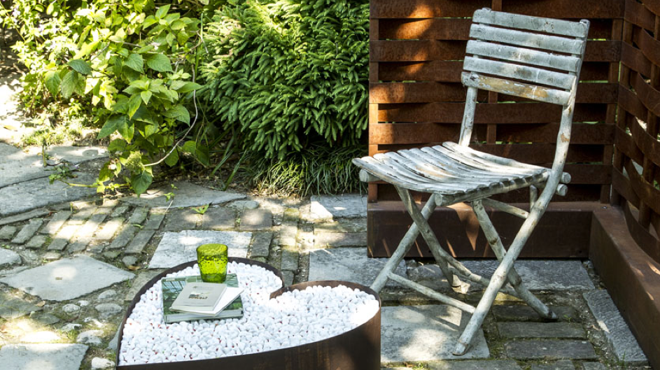 Complementi d’arredo in corten per l’outdoor