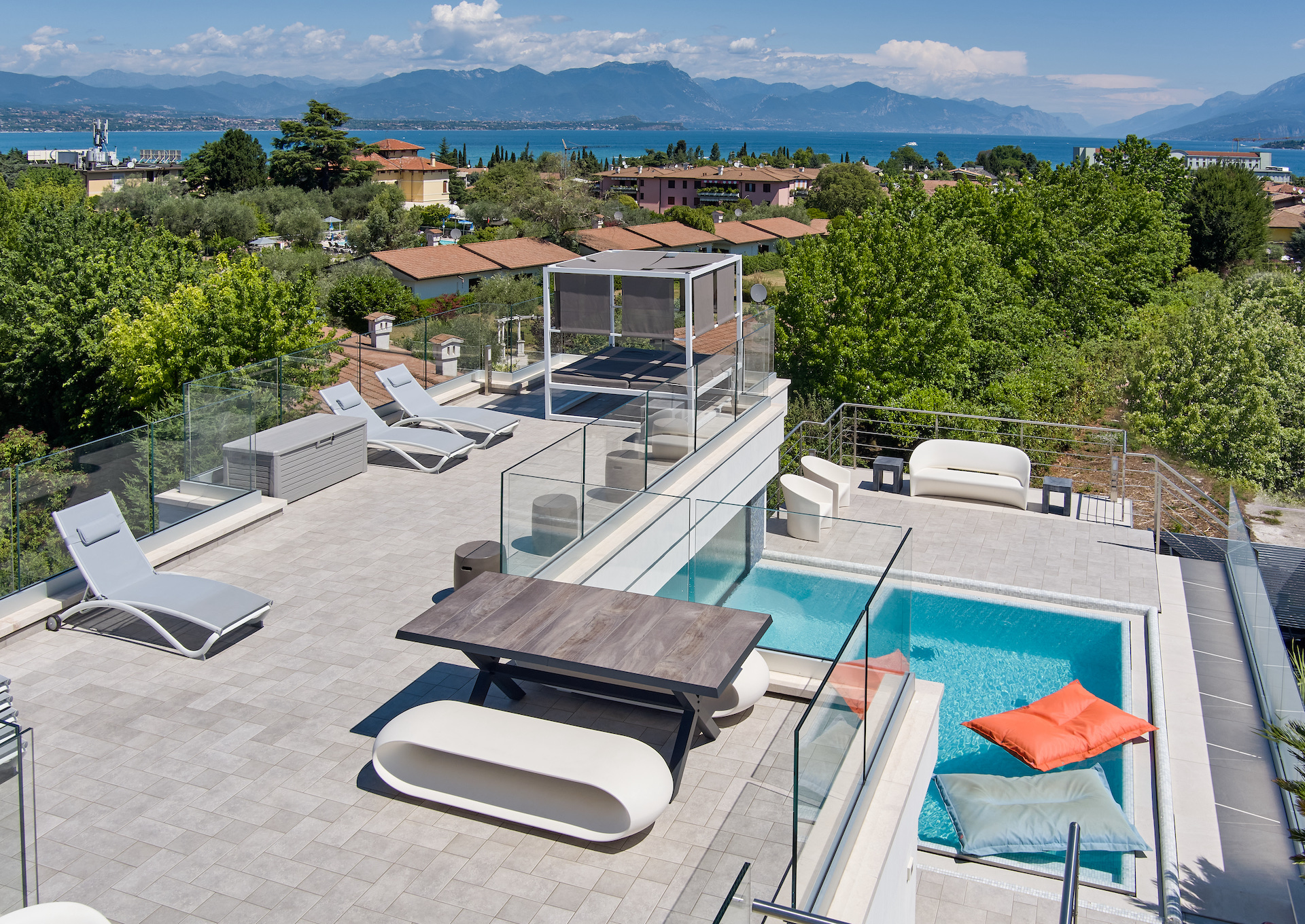 Applicazione della balaustra in residenza privata a Desenzano (Bs)