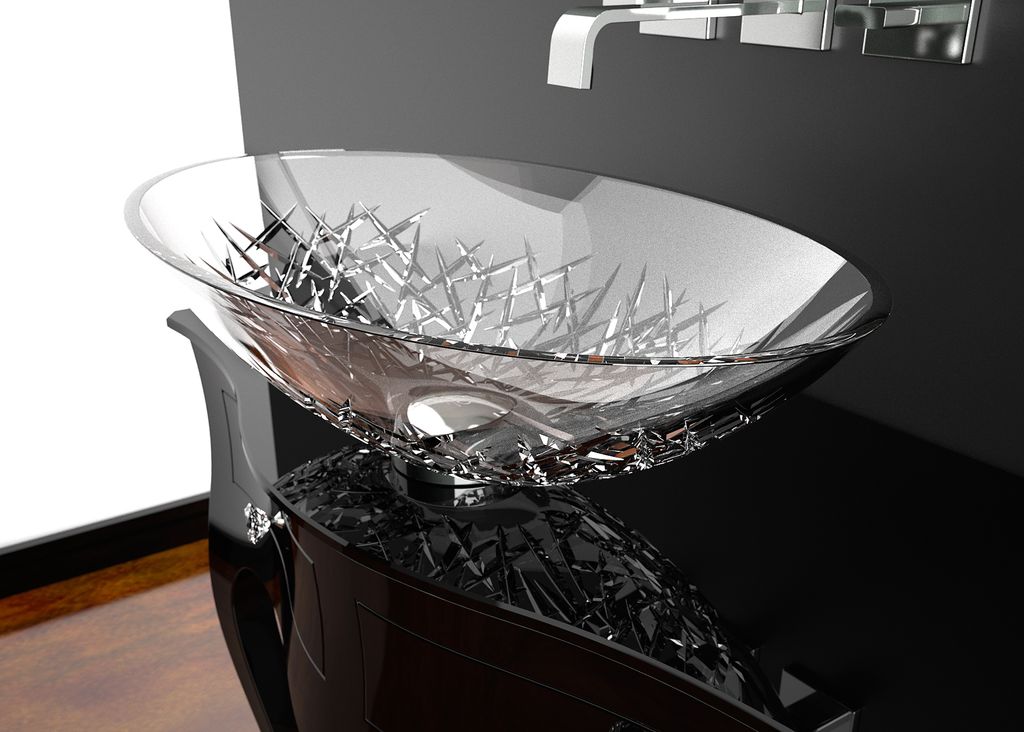 Glass Design. Un lavabo come un’opera d’arte