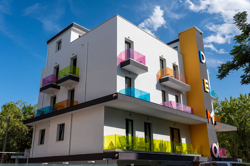 Riqualificazione termica e un nuovo design per il Demo Hotel di Rimini