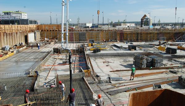 Il cantiere di Yella Hertza Park in Austria