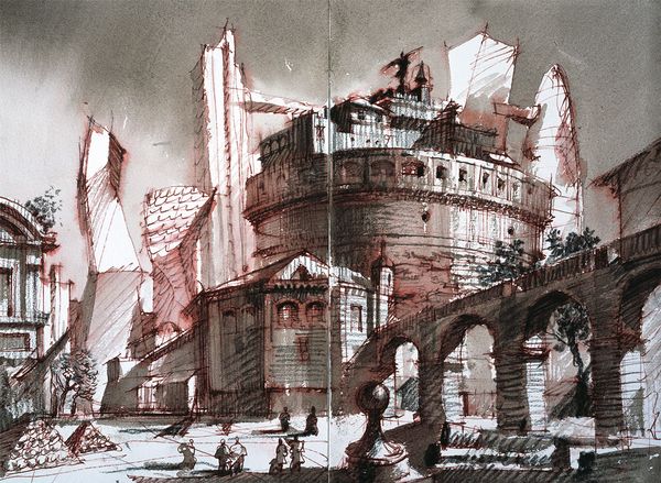 Sergei Tchoban | Two worlds film stage project design St. Petersburg