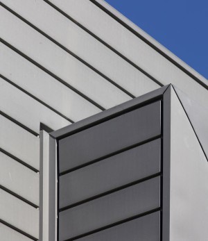 Vmzinc ha fornito le doghe per il rivestimento della facciata.