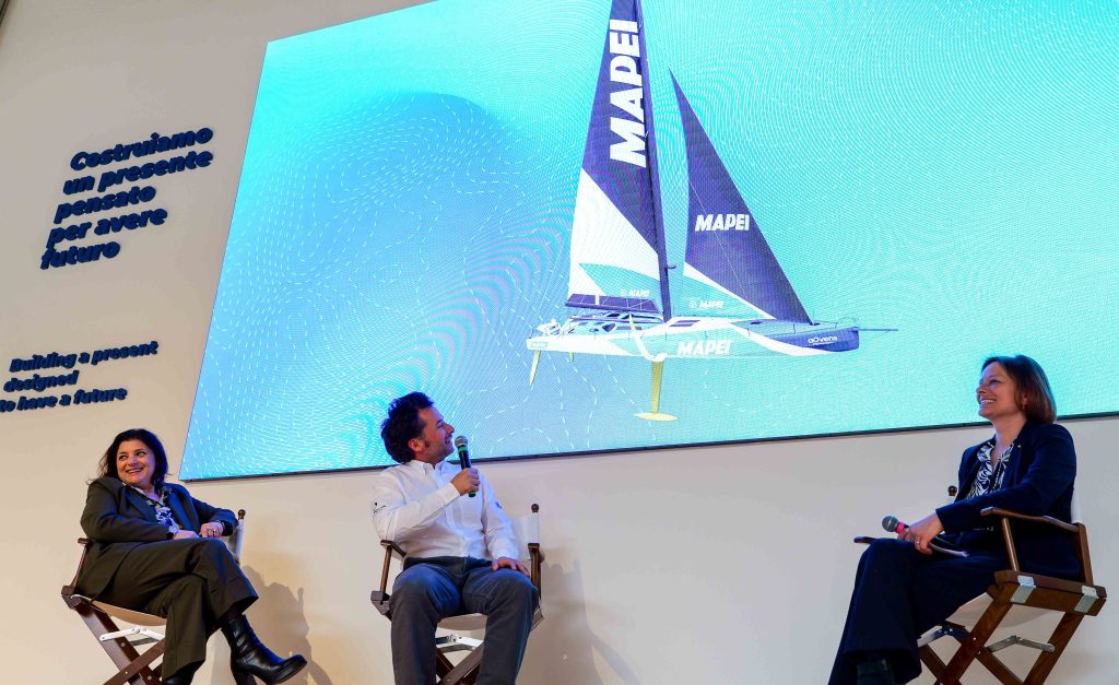 La barca “Allagrande Mapei”