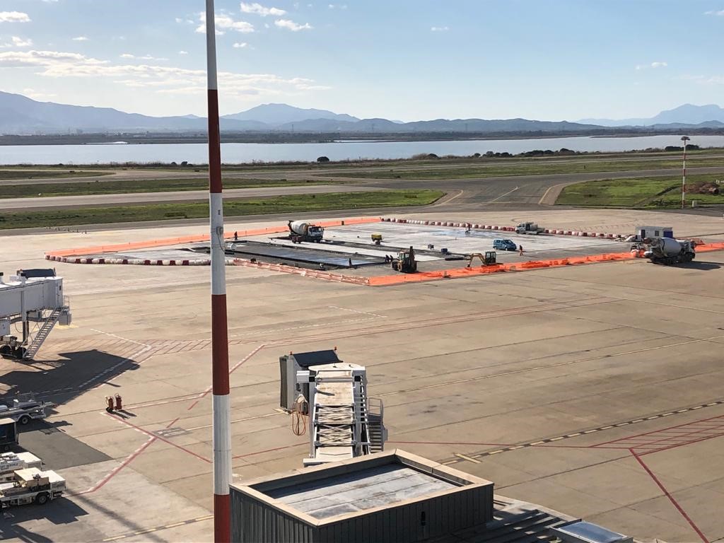 Calcestruzzo a indurimento rapido per l’aeroporto Mameli di Cagliari