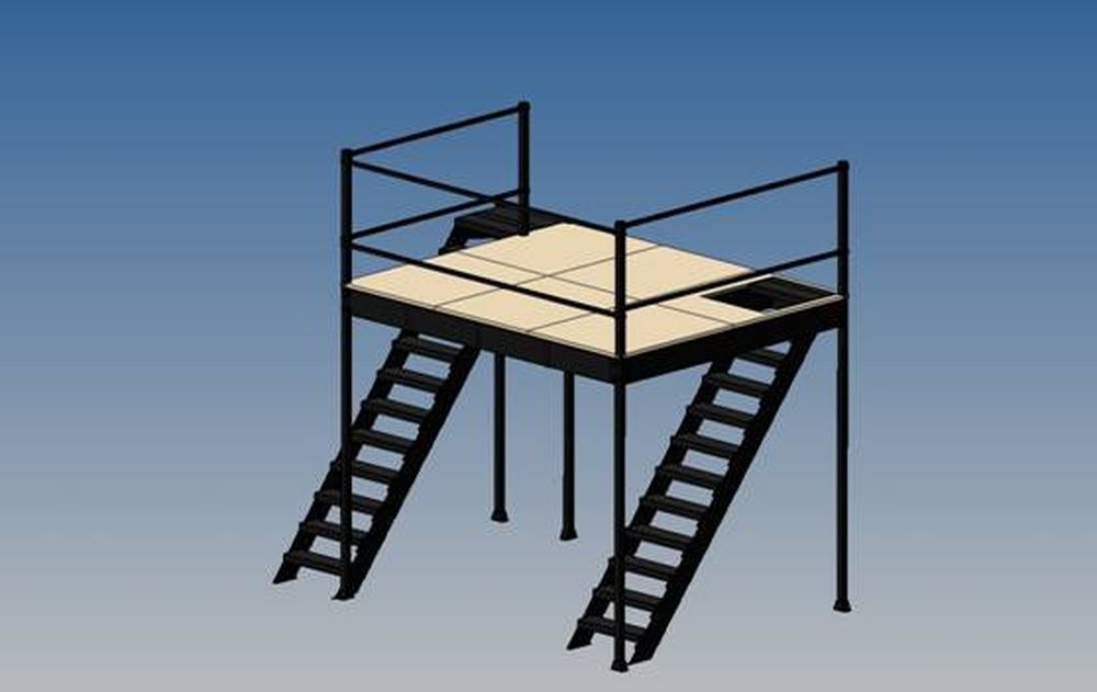 Soppalco modulare Easy loft montabile in tre ore