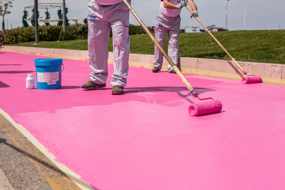 Resina rosa Mapei per la pista ciclabile del Giro D’Italia