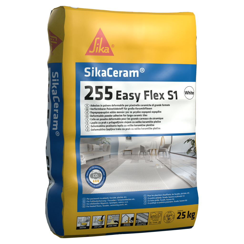 SikaCeram-255 Easy Flex S1, collante cementizio di nuova generazione di Sika