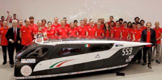 Solar cars, a four-seats racing vehicle