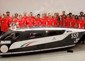 Solar cars, a four-seats racing vehicle