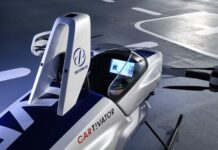 Flying cars. The single-seat drone took off