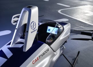 Flying cars. The single-seat drone took off