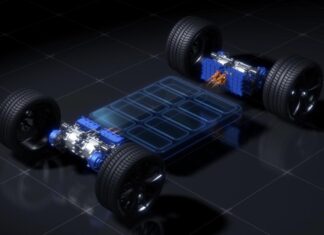 The new electric 350-kW motor for Hyper-EV