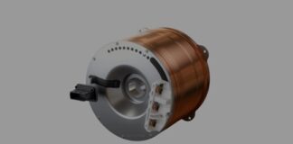 Trucks, electric motors on the stage