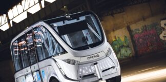 The electric bus without driver is arriving in Bari