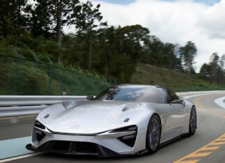 Here is the electric sports Lexus