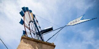 Mallorca, e-motor for windmill converted into a wind farm