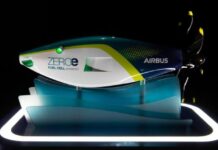 In flight, emission-free