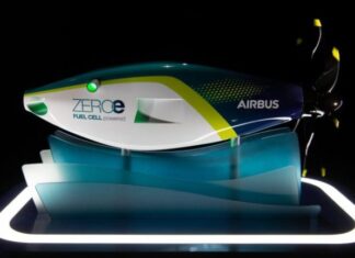 In flight, emission-free