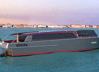 Repower, the new full electric boat designed for Venice Lagoon