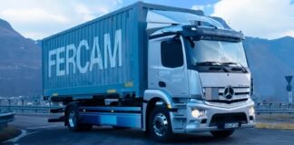 First field test of 100% electric truck for Fercam