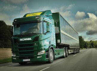 The electric photovoltaic truck by Scania