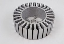 3D printing of components for electric motors: the turnover of the iron-silicon powder