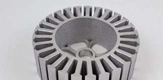 3D printing of components for electric motors: the turnover of the iron-silicon powder