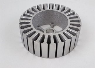 3D printing of components for electric motors: the turnover of the iron-silicon powder