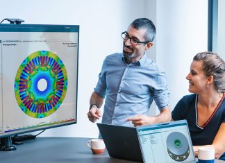 Siemens, simulation for the development of axial-flux motors