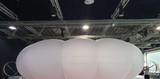 Self-driving airship, e-motors powered by solar panels