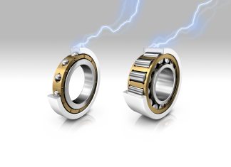 Bearings with optimized coating for improved protection against current passage Bearings with optimized coating for improved protection against current passage