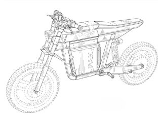 General Motors has filed a patent for an electric motorcycle