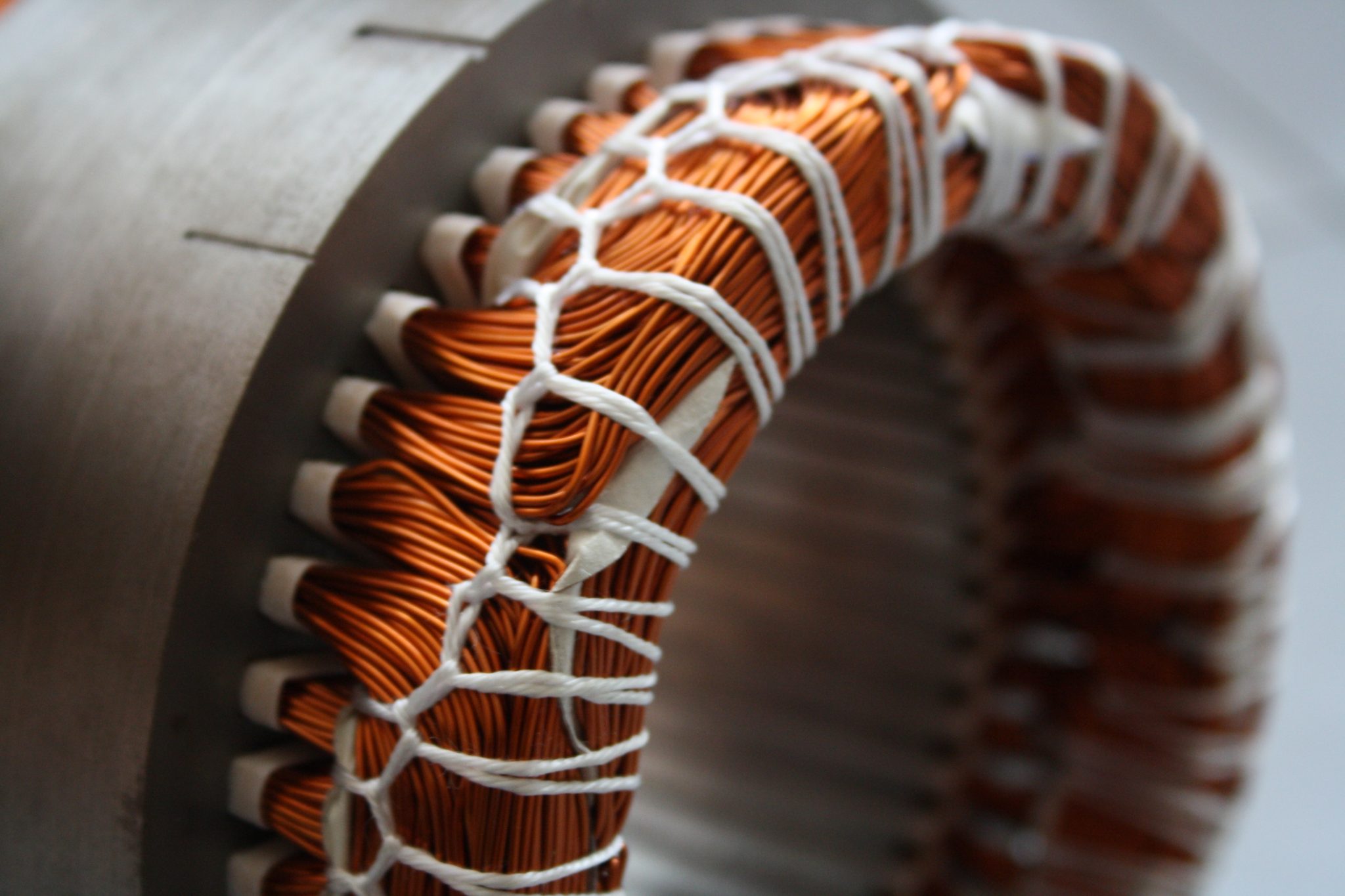 Technologies for coil winding on display