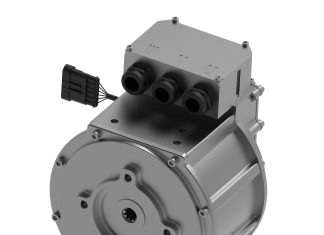 A new low-voltage electric motor efficiently powers hydraulic functions on compact electric machinery A new low-voltage electric motor