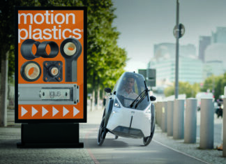 Rethinking city traffic: new e-vehicle relies on maintenance-free polymer bearings